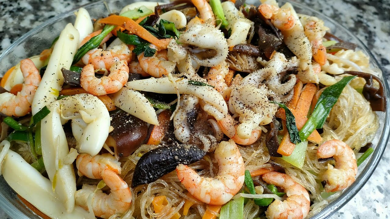Miến xào hải sản