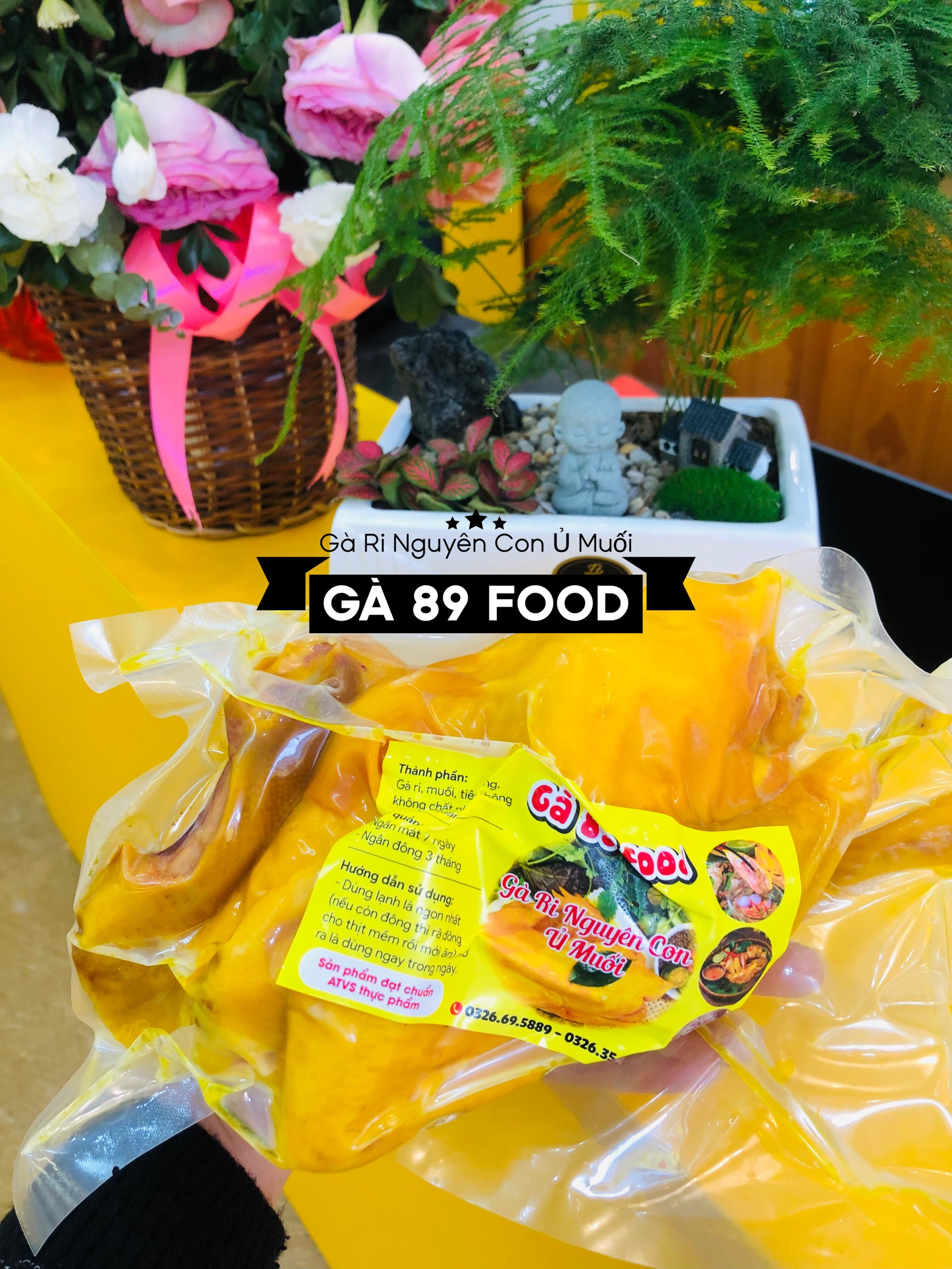 GÀ RI NGUYÊN CON Ủ MUỐI
