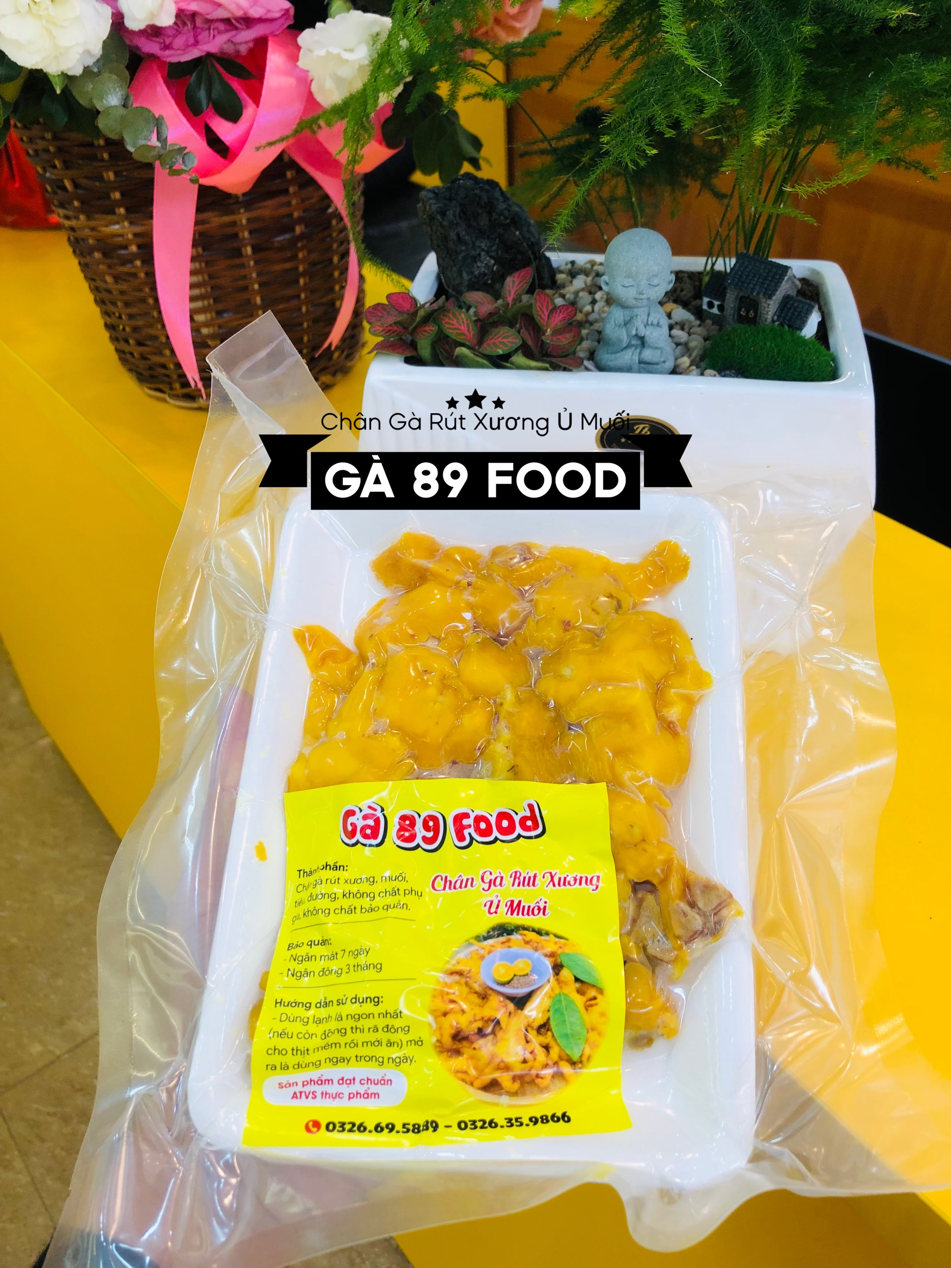 CHÂN GÀ RÚT XƯƠNG Ủ MUỐI