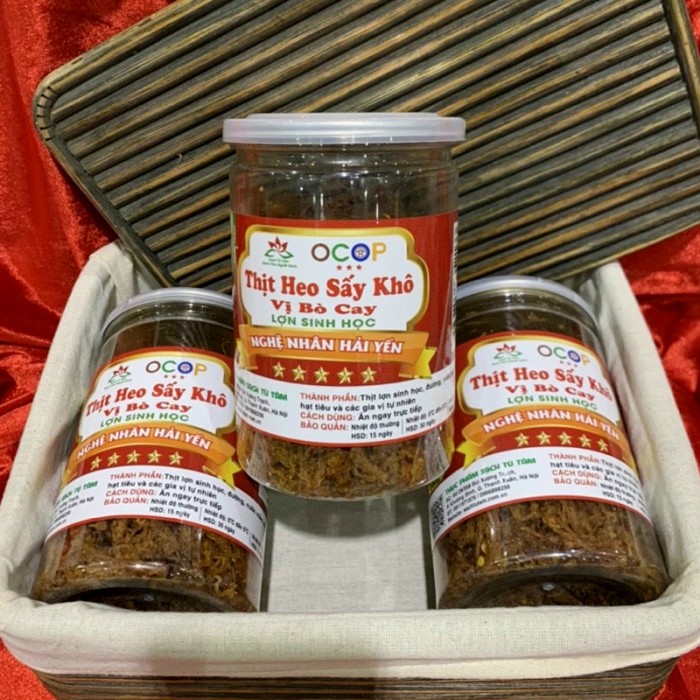 Thịt Heo Sấy Khô - Nghệ Nhân Hải Yến – Lọ 200 Gram