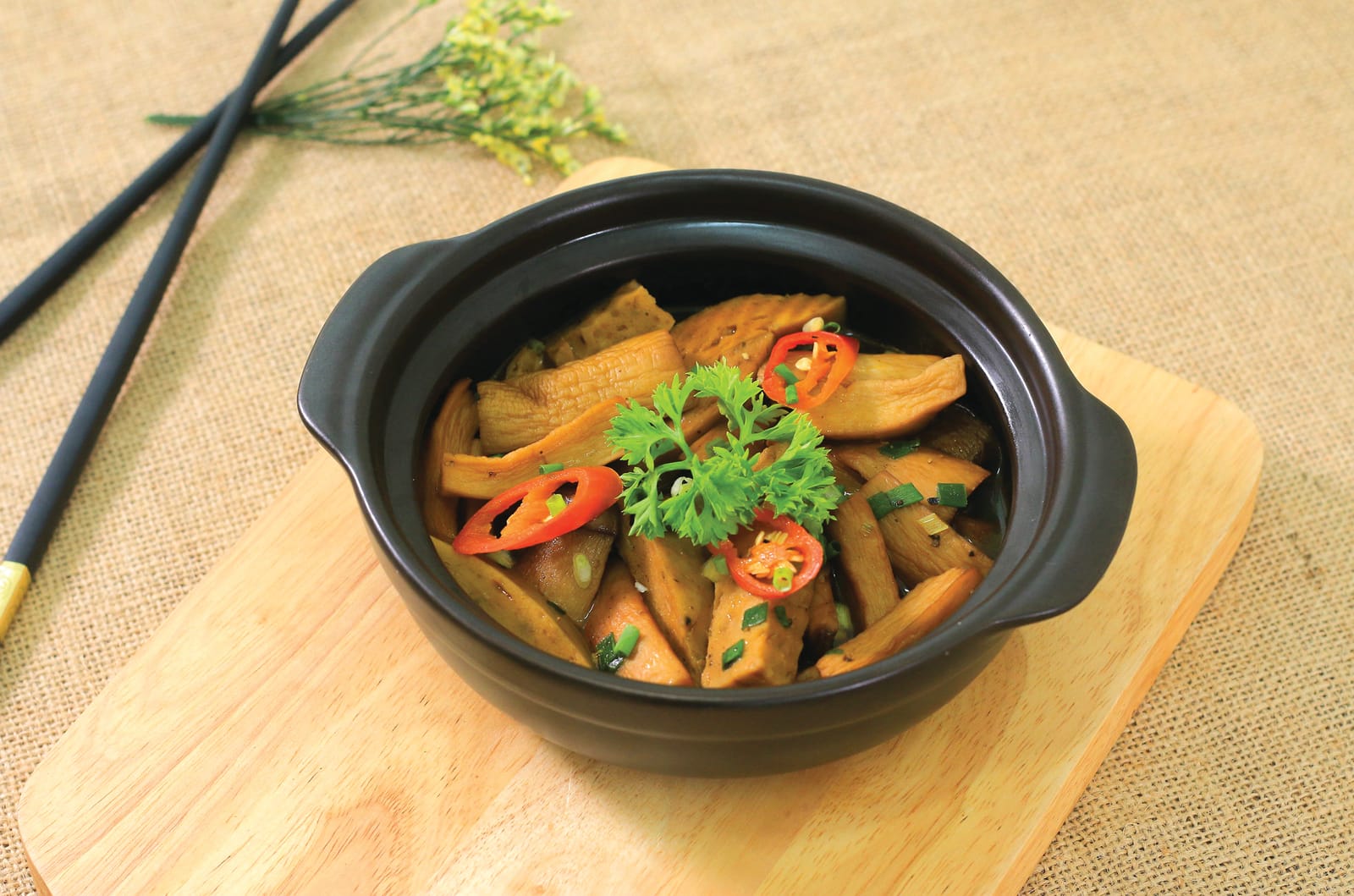 Giò Kho Nấm