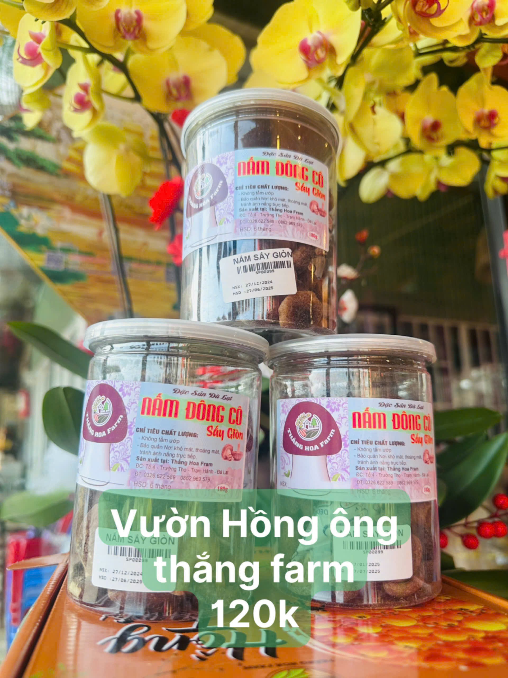 Nấm đông cô sấy giòn