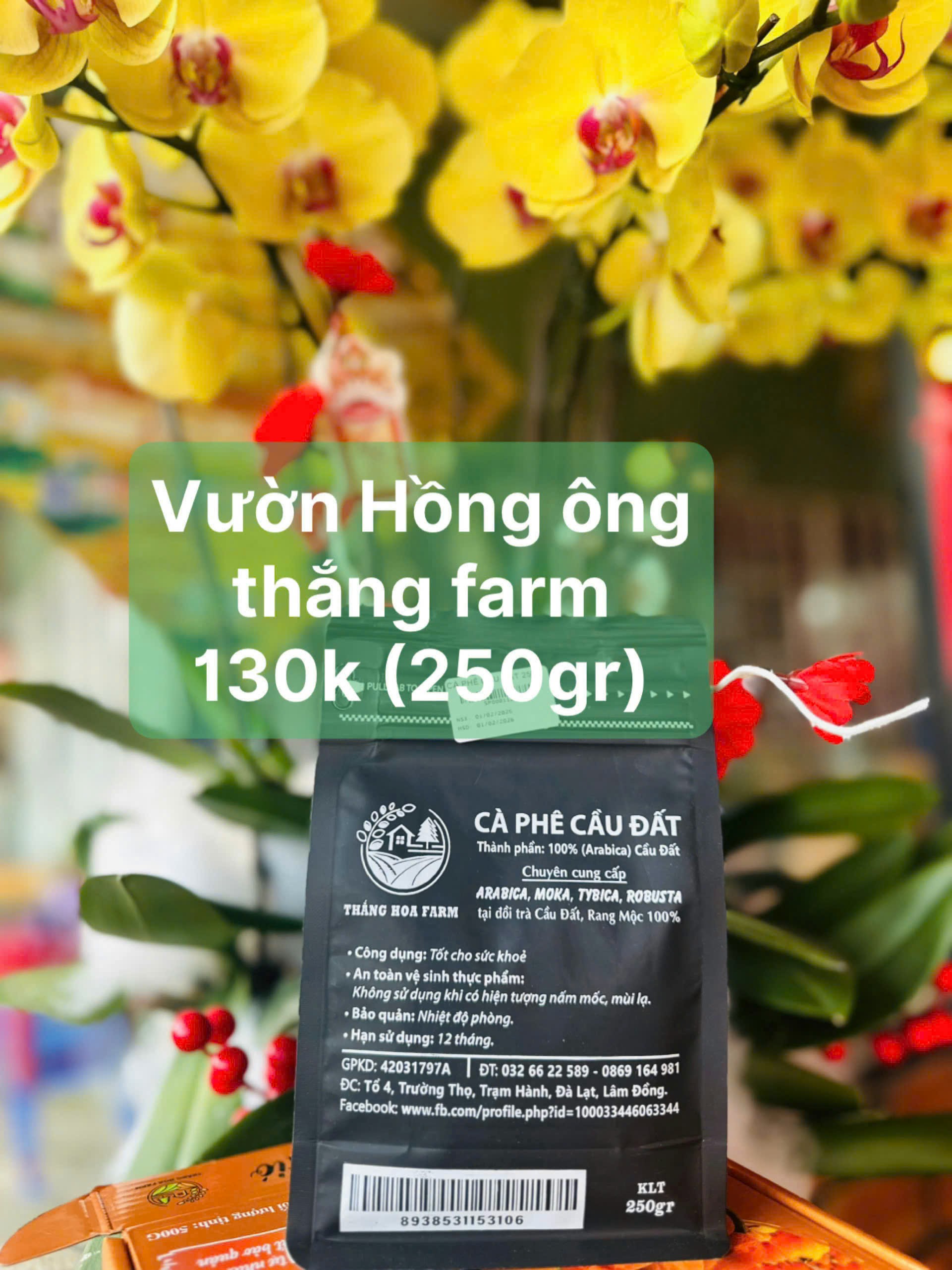 Cà phê Cầu Đất 250gr