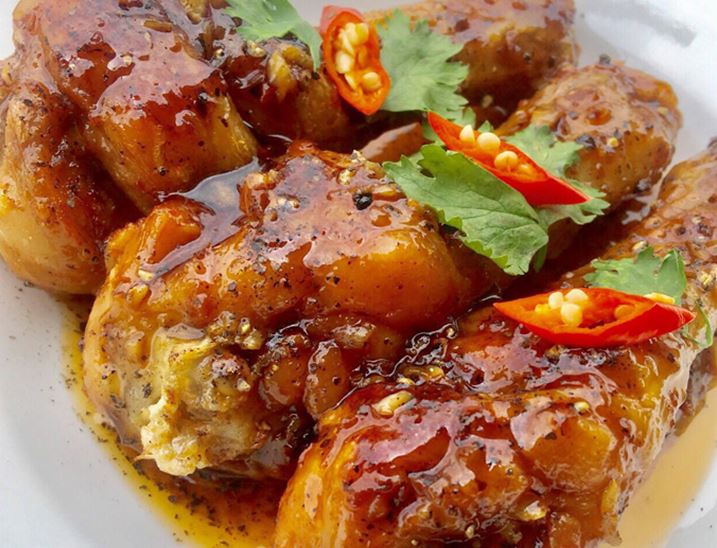 Gà Nướng Sốt Tiêu Chanh