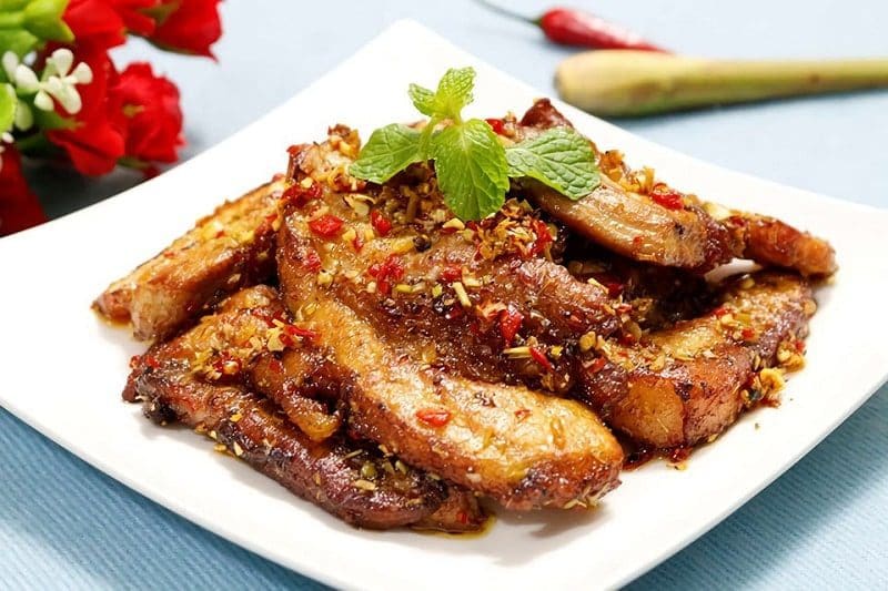 Ba Chỉ Bò Nướng Sate
