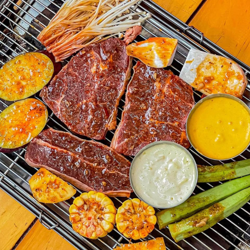 Bò Tảng Nướng sốt Phô Mai
