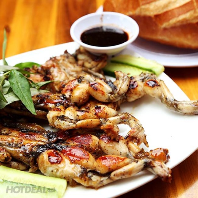 Đùi ếch nướng tiêu xanh