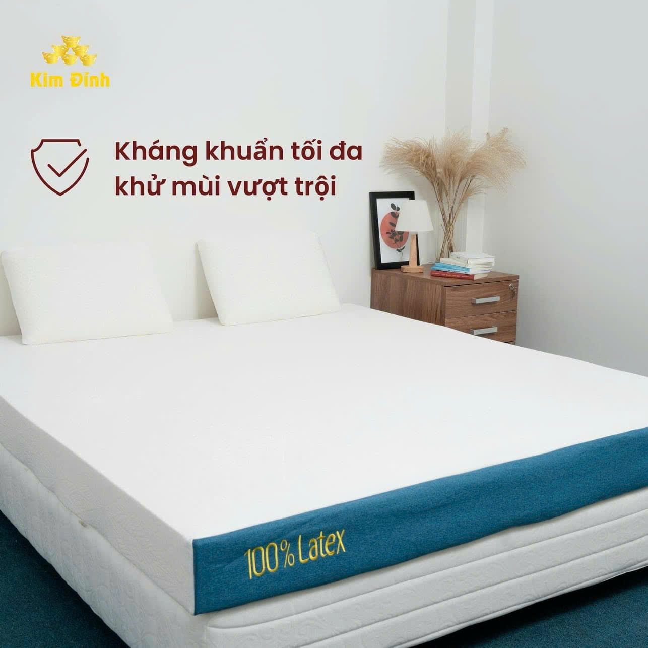 Nệm cao su thiên nhiên Classic Kim Đỉnh dày 20cm