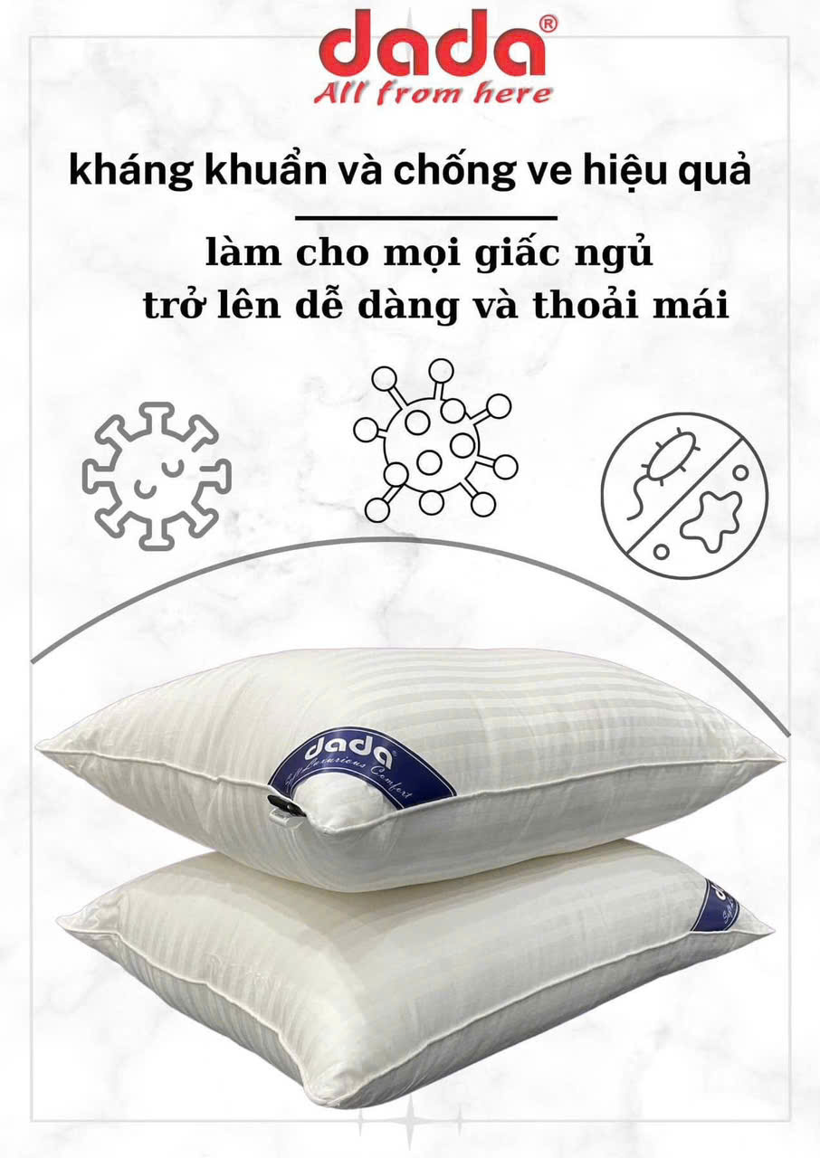 Ruột gối bông cao cấp Dada kích thước 45x65cm