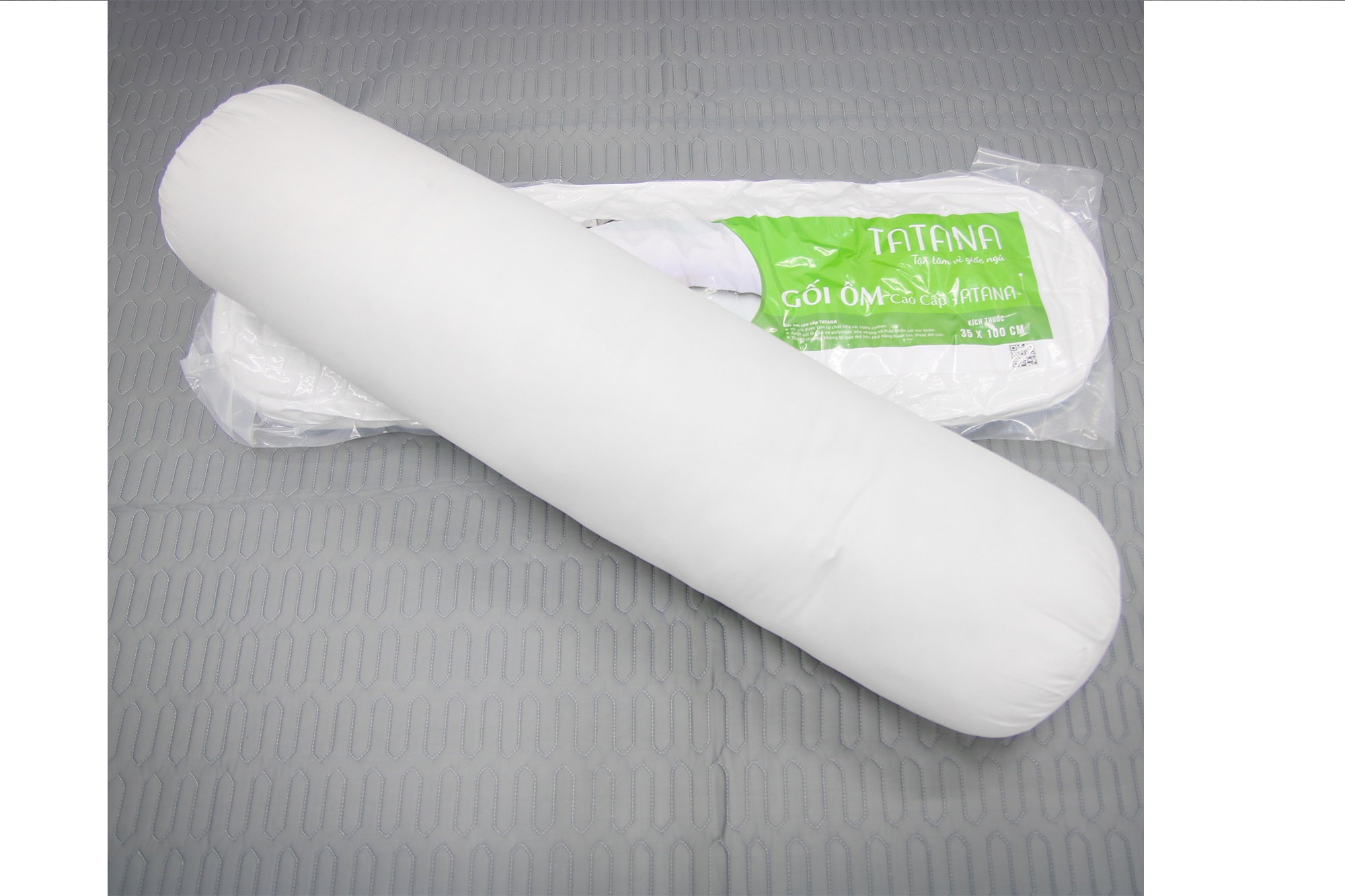 Gối ôm bông gòn Tatana 35x100cm