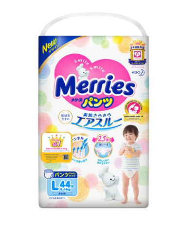 Bỉm merries M,L,XL quần