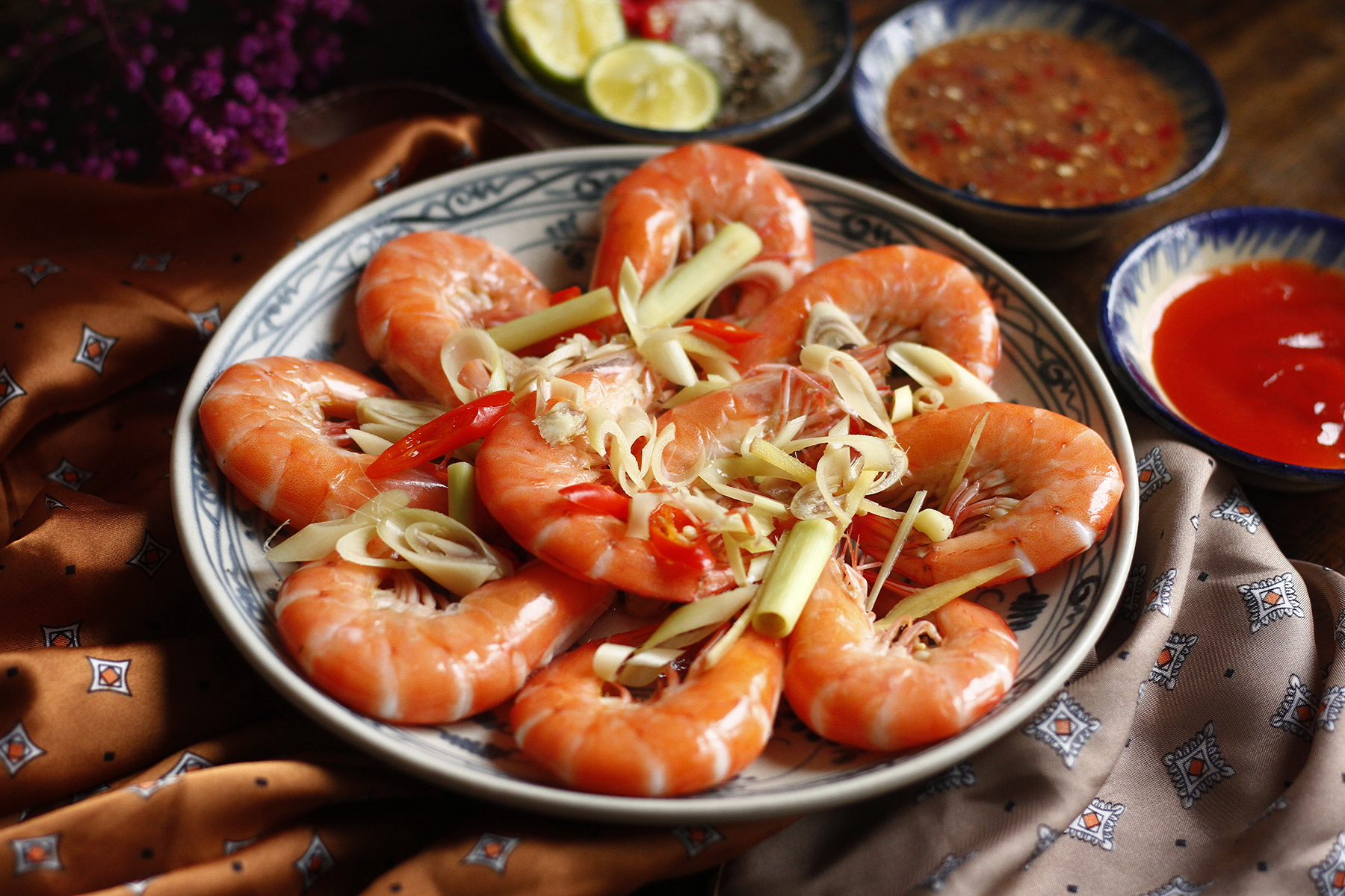 Tôm hấp
