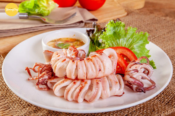 Mực hấp