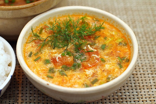 Canh trứng
