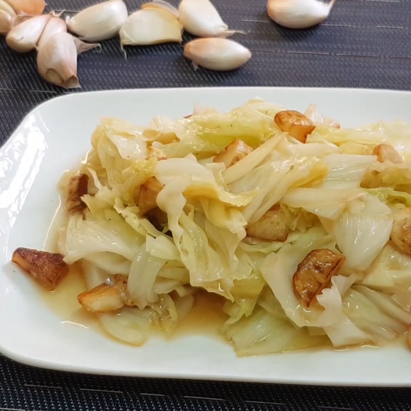 Bắp cải xào tỏi
