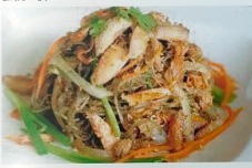 Miến xào cua