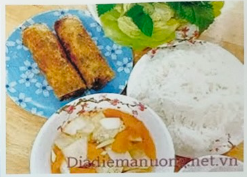 Bún chả nem hải sản