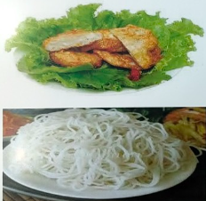 Bún chả mực