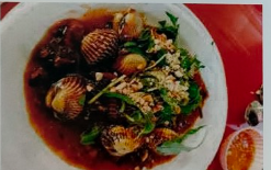 Sò huyết xào me
