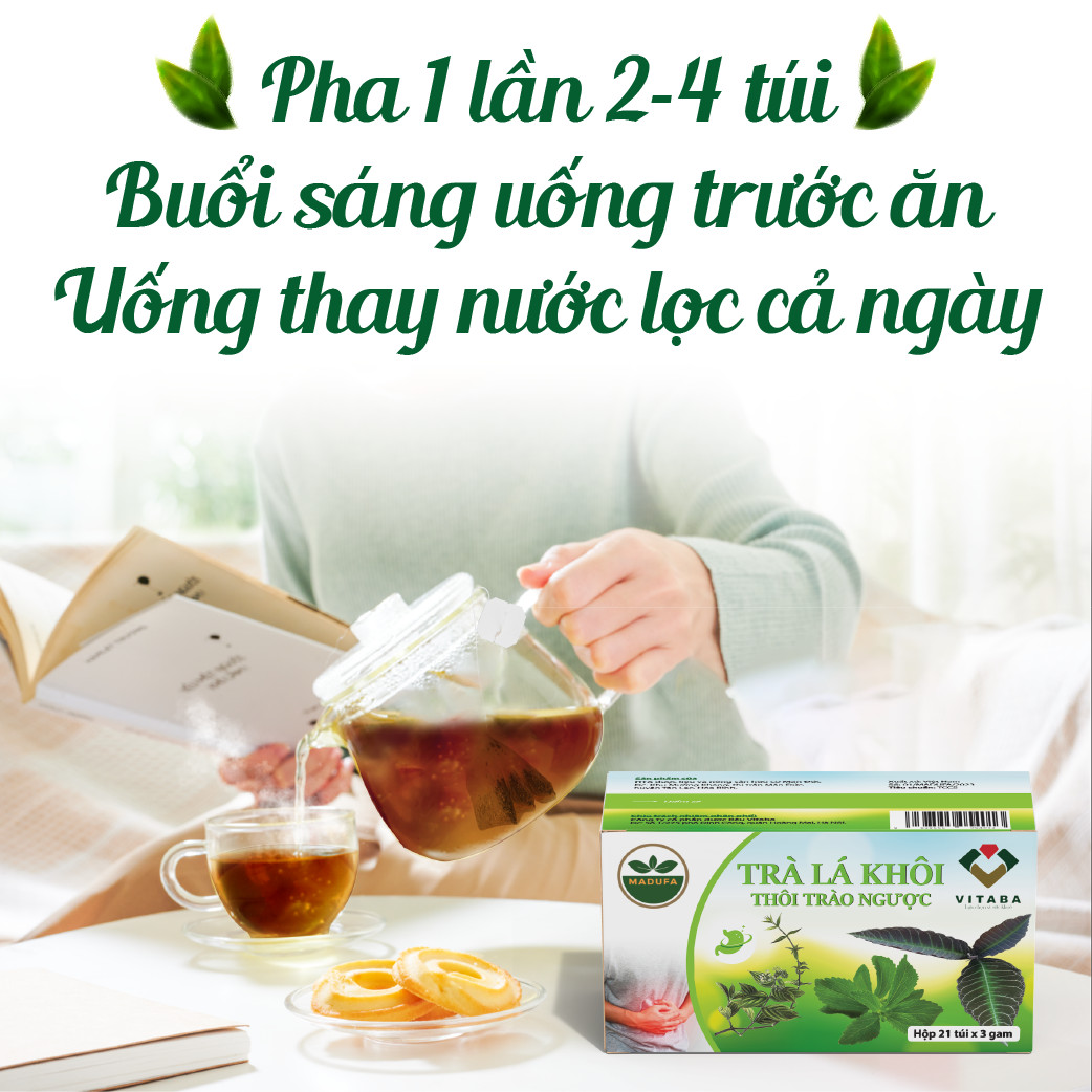 Trà Lá Khôi Thôi Trào Ngược