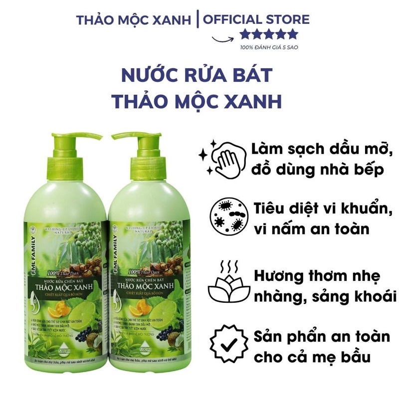Nước Rửa Bát Quả Bồ Hòn