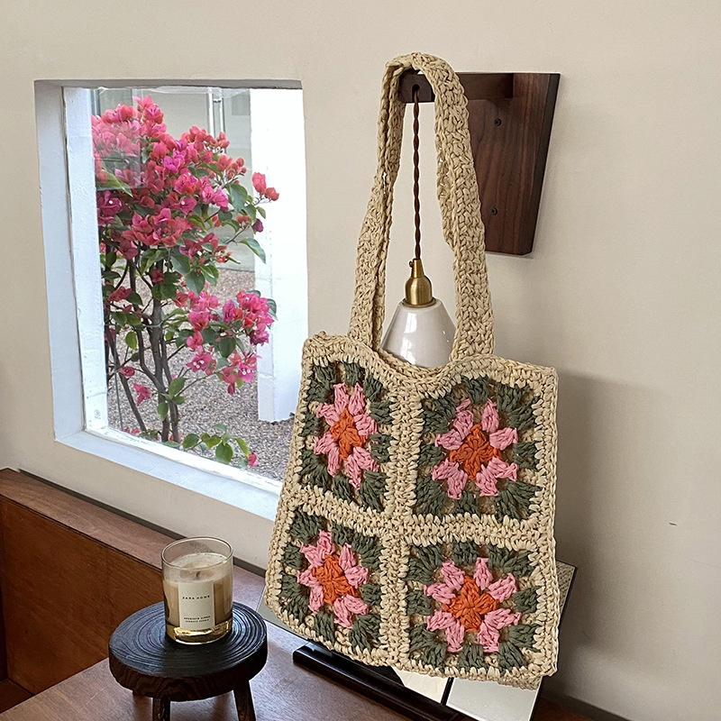 Túi Xách Đan Cói Thời Trang Đi Biển - 2