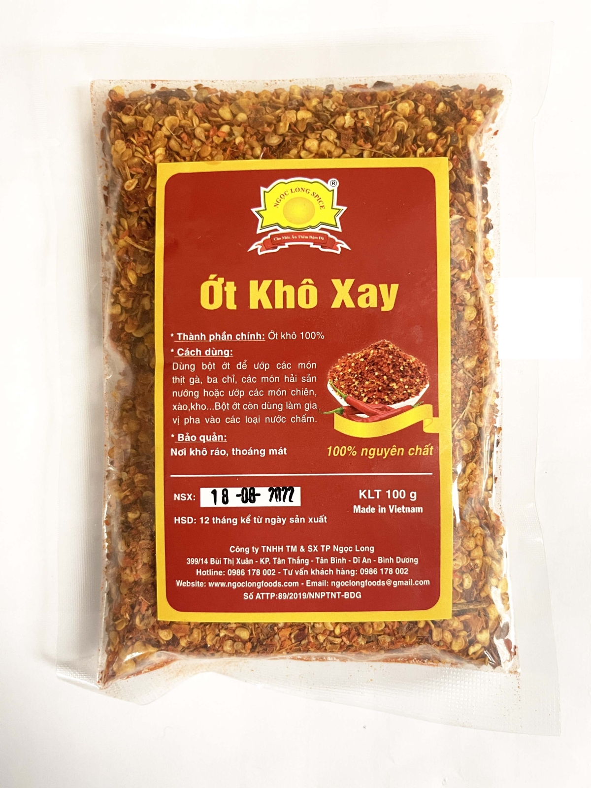 Bột ớt túi