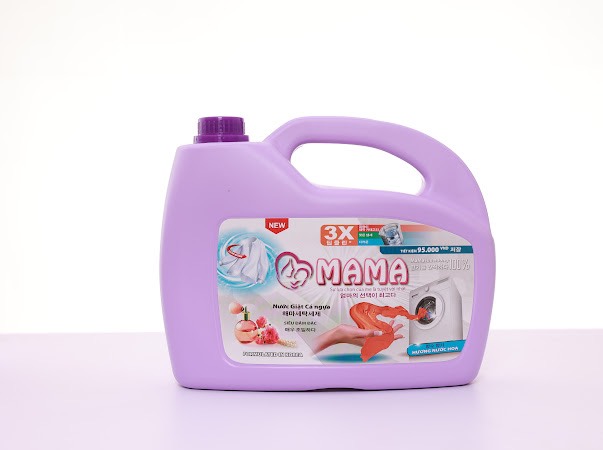 Nước giặt xả MAMA hương Cá Ngựa 4.8kg/can